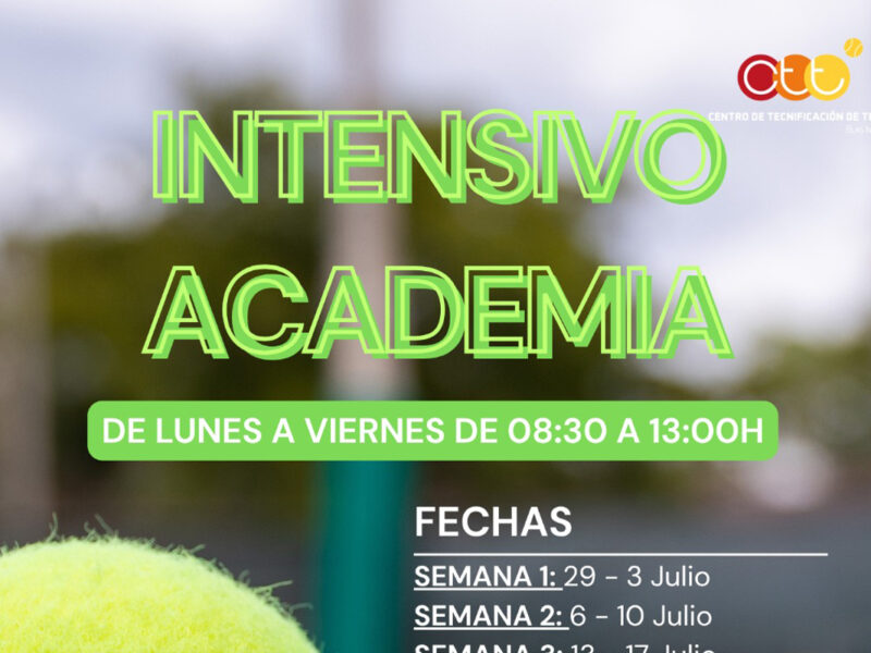 Intensivo Academia en el CTT Blas Infante en Sevilla, durante el verano 2026