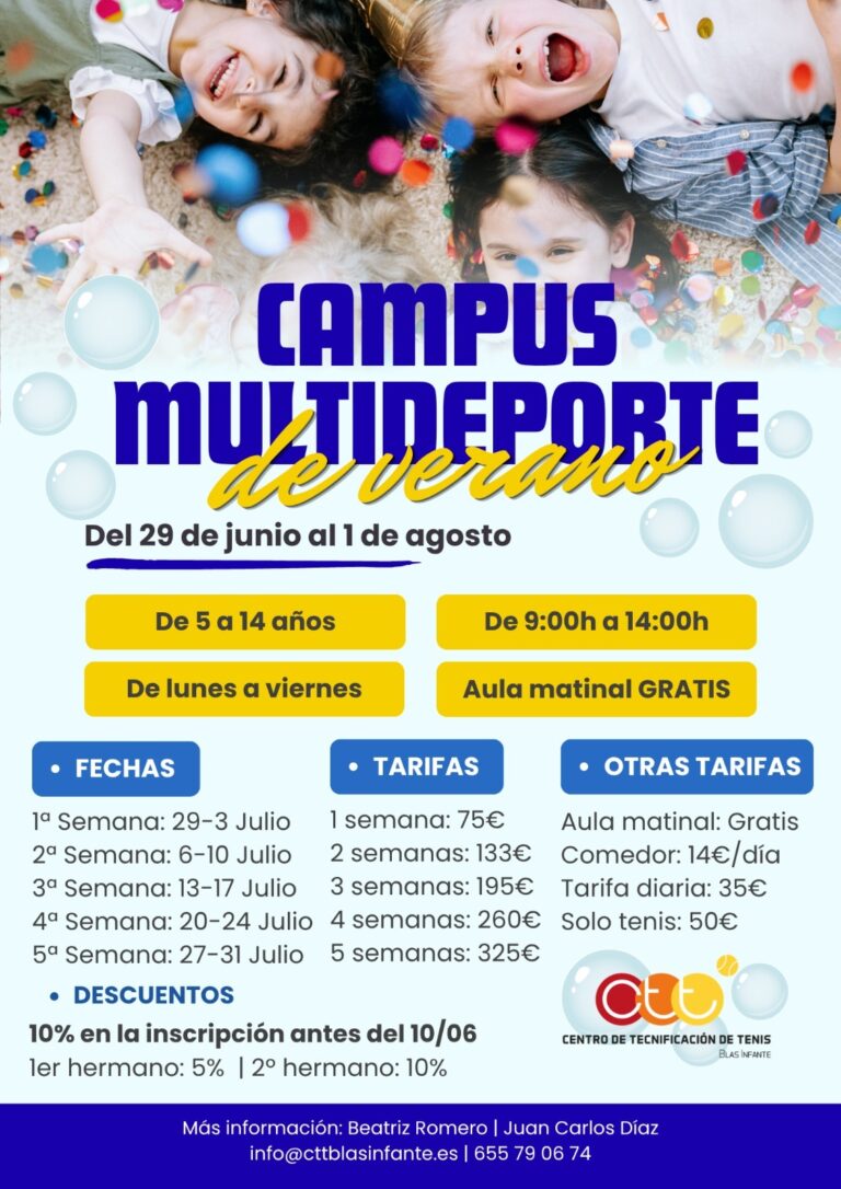 Campus Multideporte de Verano en el CTT Blas Infante de Sevilla